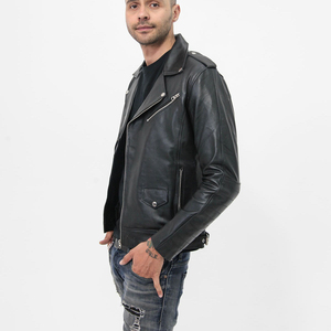 Veste en cuir pour homme personnalisée de qualité supérieure, très populaire, avec logo sur le devant, respirante et lavable, nouveau style, fabriquée au Pakistan à bas prix - Product Image 4