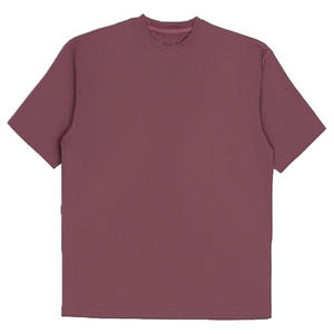 High Quality Customizable Logo Front Plus Size <b>Men's</b> Casual <b>T</b>-<b>shirt</b> <b>purple</b> Color 220gsm 100% Organic Cotton Breathable - Product Image 1