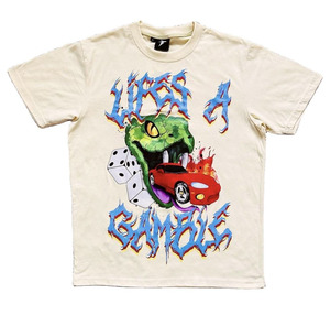 Design personnalisé T-shirt oversize Boxy Fit Heavyweight 100% Cotton Graphic DTG Printing T-shirt pour hommes et femmes - Product Image 3