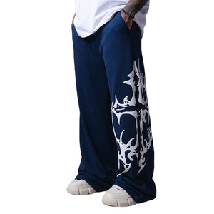 <b>Men's</b> Baggy Fleece Sweatpants Wholesale <b>Loose</b> <b>Fit</b> <b>Joggers</b> Casual Streetwear Pants - Product Image 3