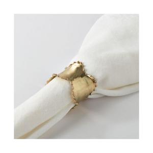 Anneaux de serviette en laiton de créateur unique avec finition antique gravée à la main et parfait pour créer une table luxueuse - Product Image 1