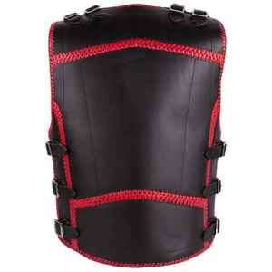 Chaleco de Cuero con Cordones Gruesos al por Mayor, Chaqueta de Motociclista Estilo Vaquero Occidental, Unisex, Marrón, con Flecos, Transpirable, Resistente al Viento, Talla Grande, Manga Larga - Product Image 3