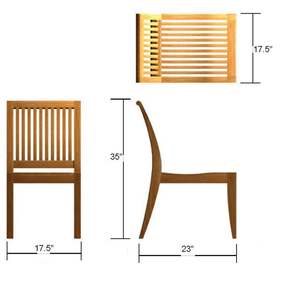 Ensemble de salle à manger en teck pour chaise 10 avec bois de teck - Product Image 6