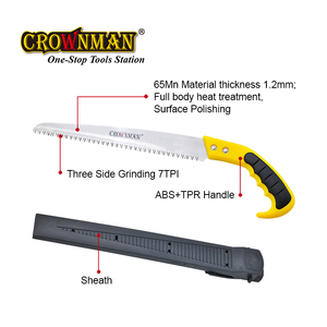 Herramientas <span class=keywords><strong>de</strong></span> jardín CROWNMAN, Gancho Doble <span class=keywords><strong>de</strong></span> alta dureza, <span class=keywords><strong>sierra</strong></span> <span class=keywords><strong>de</strong></span> poda duradera afilada <span class=keywords><strong>de</strong></span> 3 lados, 65Mn Balde, <span class=keywords><strong>sierra</strong></span> curva <span class=keywords><strong>de</strong></span> madera manual <span class=keywords><strong>de</strong></span> 300mm - Product Image 3