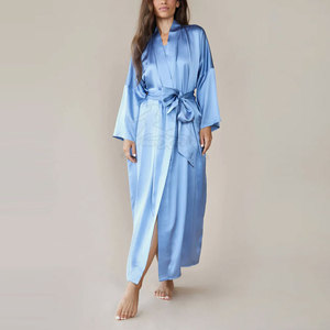 Precio al por mayor Mujeres Batas de seda Tamaño personalizado Mujeres Batas de seda Nuevo diseño Mujeres Batas de seda - Product Image 3