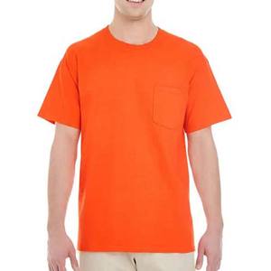 T-shirts pour hommes décontractés à manches courtes de couleur orange, vente en gros, best-seller de l'été, 100% coton, t-shirts pour hommes unis surdimensionnés - Product Image 1