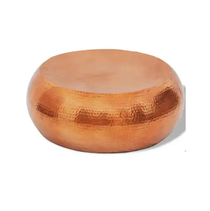 Superventas clásico elegante diseño martillado chapado en oro MESA DE Metal de lujo Color personalizado hecho a mano mesa de centro de diseñador - Product Image 5