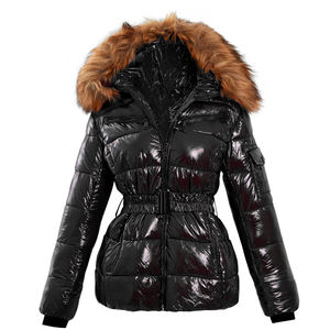 Chaqueta Larga Acolchada de Invierno para Mujer, Abrigo Cálido con Capucha, Ropa de Abrigo Informal a la Moda, Logotipo Personalizado, Fabricante OEM - Product Image 2