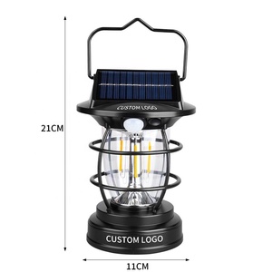 Resistente al calore e infrangibile lanterna da campeggio solare lampada da tenda impermeabile campeggio in riva al lago alpinismo - Product Image 2