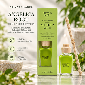 Difusor de Aroma de Raíz de Angélica de Marca Privada, 45 ml |   Fragancia para el Hogar Herbal y Balsámica |   Fabricante OEM España - Product Image 2