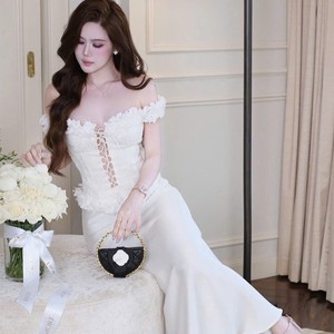 Robe longue sans bretelles pour femme, corset OEM ODM, pour soirée - Product Image 1