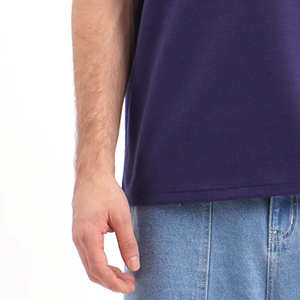 Camisetas de Lona Transpirable para Hombre, Corte Regular, Poliéster/Algodón, Servicio OEM/ODM al por Mayor, para Gimnasio y Uso Casual - Product Image 6