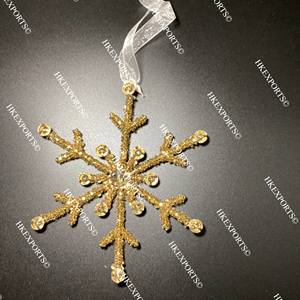 Adornos colgantes navideños multicolores festivos Decoraciones artesanales con cuentas - Product Image 4