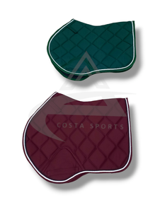 Tapis de selle d'équitation anglais Costa Sports, anti-rétrécissement, respirant, grande taille, confortable, en tissu de coton, multicolores - Product Image 4