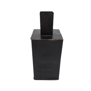 Vaisselle Vase à fleurs décoratif en fer pour la décoration de la maison et du mariage Vase en métal Couleur noire avec éclat doré Fait à la main en vrac - Product Image 4