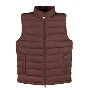 Gilet d'équitation matelassé unisexe Tough Tack marron à fermeture éclair, taille mi-haute, pour l'entraînement équestre - Product Image 1