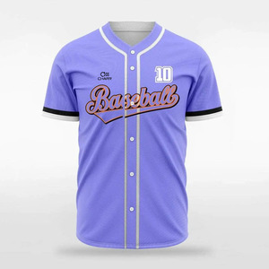 Maillot de baseball OEM sur mesure 100% polyester respirant cousu avec sublimation impression numérique séchage rapide propre conception - Product Image 5