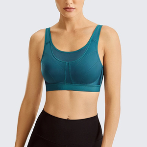 Custom Women High Support Padded Sports Bra Wholesale Breathable <b>Mesh</b> Yoga Fitness Running Gym Workout Activewear Bra <b>Top</b> - Product Image 1