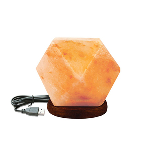 USB Salt Lamp Natural Himalayan Crystal Pink Rock Light Desk Night Lamp For Air Purification Home - Product Image 1