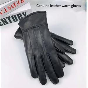 Fournisseur en gros Prix d'usine Mode Gants et mitaines en cuir souple pour hommes en cuir de mouton véritable - Product Image 3