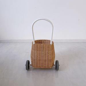 <b>Travel</b> <b>Bag</b> <b>on</b> <b>Wheels</b> Traveling <b>Bags</b> with <b>Wheel</b> Trolley Luggy Rattan Basket Trolly <b>Bags</b> for Children - Product Image 6