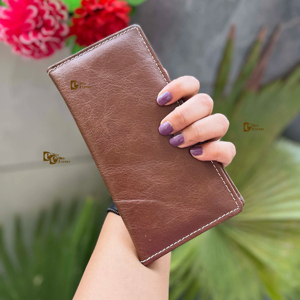 กระเป๋าสตางค์ผู้ชายหนังแท้ยาวสินค้าออกใหม่ขายดีมีที่ใส่เงินสดทันสมัยแบบตะวันตกของขวัญขายดีสำหรับผู้ชาย - Product Image 1