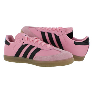 ADIDAS samba สำหรับรองเท้าวิ่งของผู้ชายเมสซี่สีชมพูอ่อน/สีหลัก/สีหมากฝรั่ง | ของแท้100% - Product Image 3