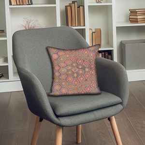 Coussin imprimé floral bohème : Coussin turc vintage pour la décoration de la maison, 8"x8" - 20x20 cm - Product Image 1