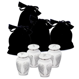 New Arrival Engraved Metal Keepsake Urn Small Funeral <b>Gift</b> <b>Box</b> for Human & Pet Ashes Colorful Cremation Urn for <b>Babies</b> - Product Image 1