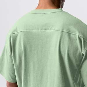 Chemises à manches courtes en coton de haute qualité pour hommes, hauts de sport, t-shirts, vêtements de sport surdimensionnés pour hommes, tailles S-XXL, fabriqués au Pakistan - Product Image 5