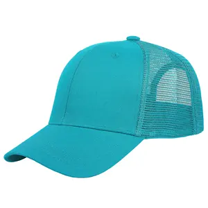 Comfortable High Quality Blank Classic Snapback <b>Caps</b> Curved Brim Plain 5 Panel Mesh <b>Trucker</b> Hat Made By RAM Industry - Product Image 1