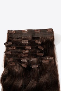 Extensions de cheveux naturels vietnamiens vierges à kératine à clipser, 100g, qualité supérieure, double épaisseur, pointe plate, toutes couleurs, vente en gros - Product Image 3
