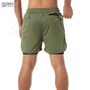 Pantalones Cortos Deportivos de Verano para Hombre, Diseño Sólido, Holgados, Casuales, de Malla, para Ejercicio al Aire Libre y Deportes de Playa, Venta al Por Mayor Personalizada - Product Image 3