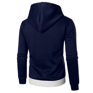 Venta al por mayor personalizado de los hombres 100% sudaderas con capucha de lana de moda diferentes colores liso teñido estilo de invierno con capucha - Product Image 3