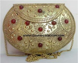 Super élégant dames métal pochettes mode croix corps pour fête porter GC-BG-386 meilleur prix en inde - Product Image 2