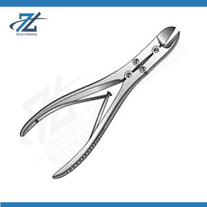 Forceps à os Ruskin-Liston, manuel, en acier inoxydable, à action composée, droit fin, 140 mm, instruments chirurgicaux certifiés CE - Product Image 2