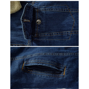 Vêtements pour hommes Veste en jean teint uni Vente en gros Nouvelle mode de veste en jean légère à manches longues pour hommes - Product Image 5