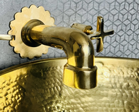 Robinet de baignoire mural en laiton fabriqué à la main marocain ensembles de douche robinet d'eau gravé nouvel OEM disponible pour cuisine salles de bains