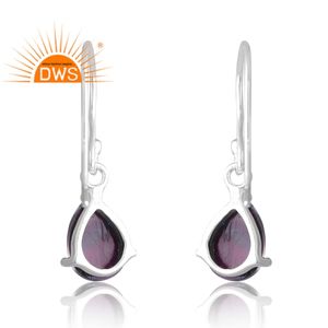 Latest Selling 925 Sterling Silver Natural Aurora Opal Red <b>Green</b> Gemstone Earring Custom Jewelry Manufacturer - Product Image 2