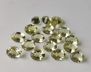 อัญมณีควอตซ์ทรงไข่เลมอนธรรมชาติตัดเป็นเหลี่ยมเพชรพลอยหลวม3x5mm-8x10mm สำหรับทำเครื่องประดับขายส่งราคา - Product Image 5