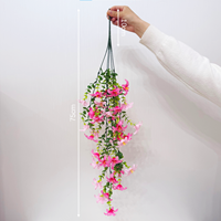 Vente en gros de fleurs artificielles en soie de 75 cm, lianes de lys, décoration de mariage, lianes artificielles douces, décoration florale suspendue pour l'extérieur