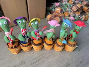 Jouet cactus interactif parlant et dansant, imitant les sons, jouant 120 <span class=keywords><strong>chansons</strong></span>, peluche douce avec lumière LED, cadeau pour bébé - Product Image 2