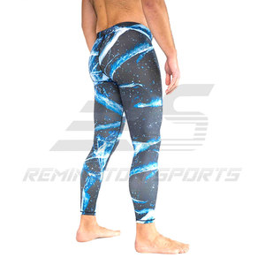 Leggings de compression multicolores de haute qualité pour hommes Nouveau design Leggings de gym avec logo personnalisé Vêtements de sport Pantalons de yoga pour hommes - Product Image 2