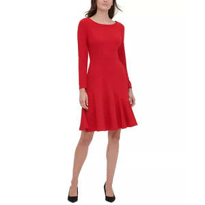 Abito Asimmetrico Rosso da Donna Tommy Hilfiger Taglia 6 con Vita Naturale - Product Image 1