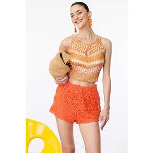 Shorts Casuales de Encaje, 100% Poliéster - Product Image 3