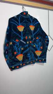 Handmade Suzani Velvet Jacket Floral Embroidered Boho Coat Indian Style Coat Velvet Suzani Jacket Boho Floral <b>Duster</b> Coat - Product Image 4