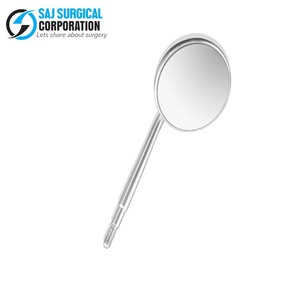 Miroir dentaire certifié CE Dentistes double face en acier inoxydable allemand Orthodontie Parodontie Instruments de chirurgie dentaire - Product Image 6
