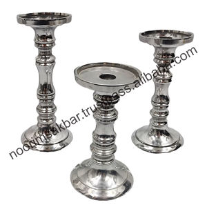 Portavelas de aluminio de alto pulido más vendido en pieza decorativa elegante de estilo antiguo para decoración del hogar - Product Image 5