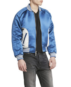 Nouvelle conception Prix de gros Différentes couleurs Veste bomber coupe-vent pour homme Dernière conception Vestes bomber en satin polyester d'hiver - Product Image 3