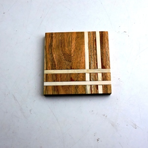 แผ่นรองแก้วหินแถบเรซินแบบไขว้สี่ชิ้นสินค้าแฮนด์เมดคุณภาพสูง - Product Image 6